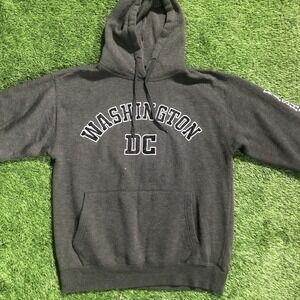 Washington‎ DC  Hoodie Men Large Gray  Sweatshirt Adult L
